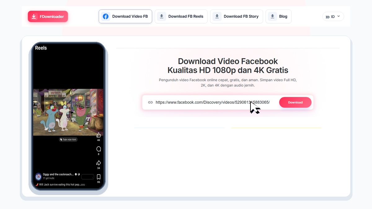 FDownloader ID Fb AutoFill