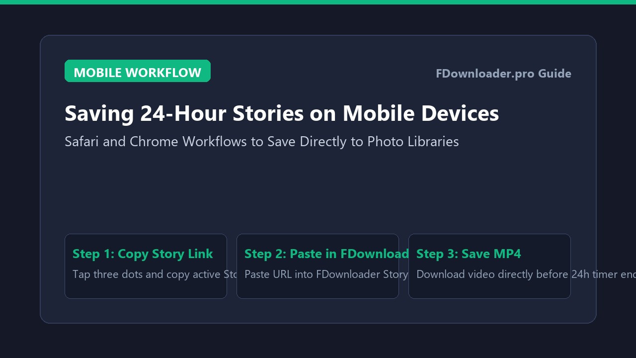 Downloading Facebook Stories on iPhone and Android Mobile